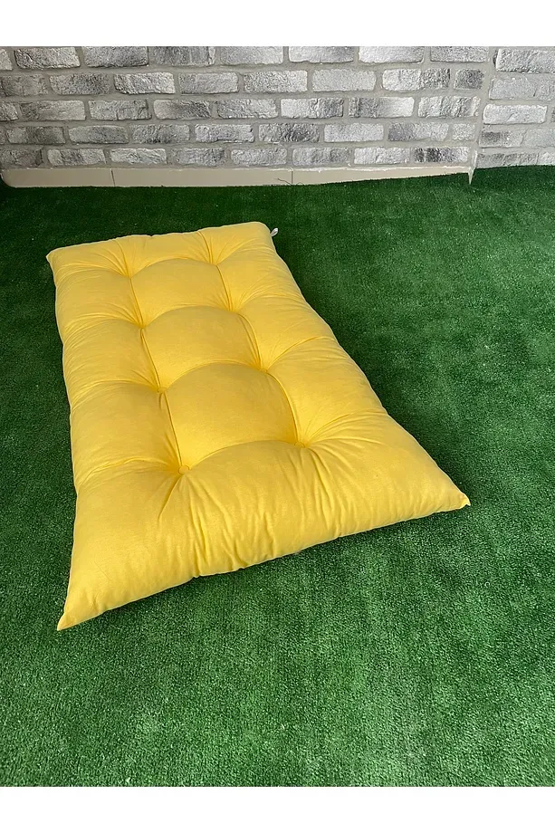 Yer Minderi 100 Cm X 60 Cm - Minder Düğme Dikişili