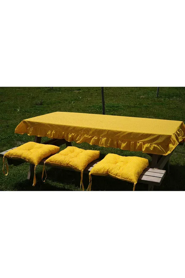 PİKNİK SETİ (7 PARÇA. 1 ADET SOFRA BEZİ 6 ADET OTURMA MİNDERİ)