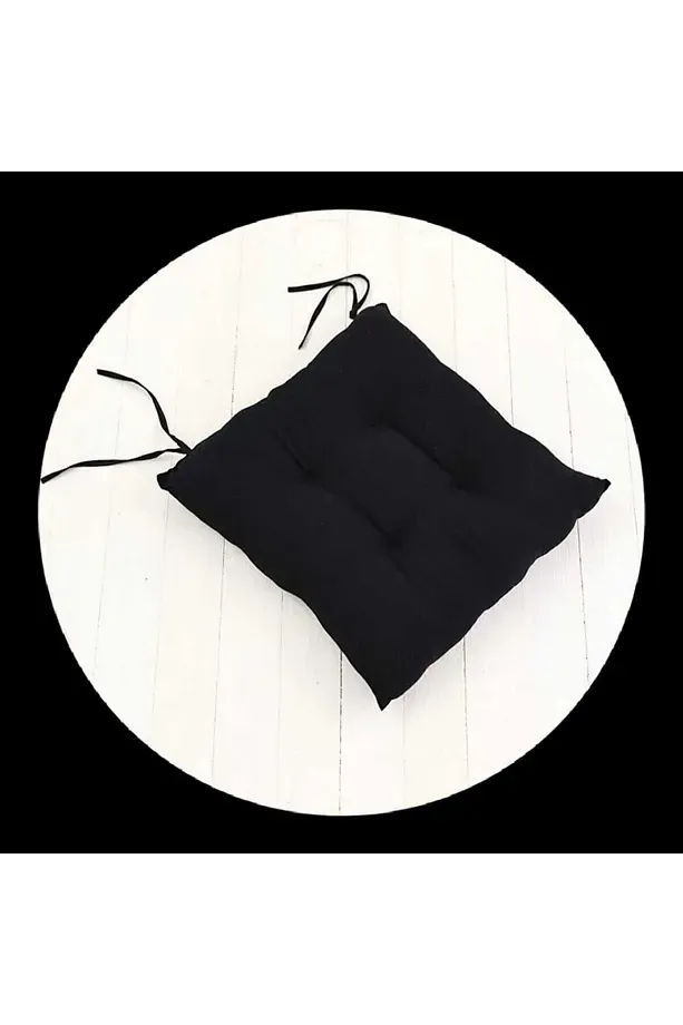 SANDALYE MİNDERİ 40X40 EBATTA DÜĞMELİ KUMAŞ BAGCIKLI