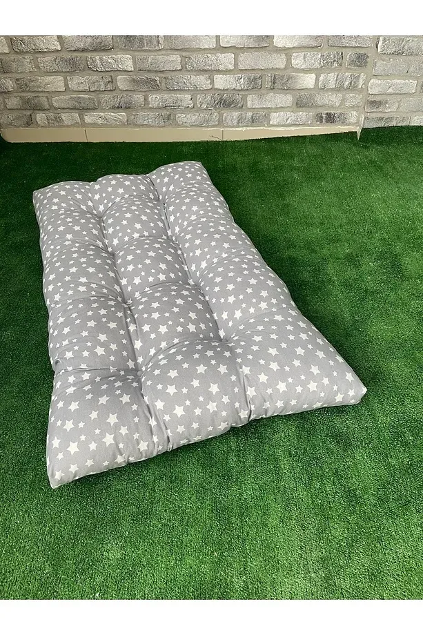 Yer Minderi 100 Cm X 60 Cm - Minder Düğme Dikişili