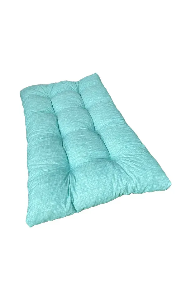 Yer Minderi 100 Cm X 60 Cm - Yeşil Minder Düğme Dikişli